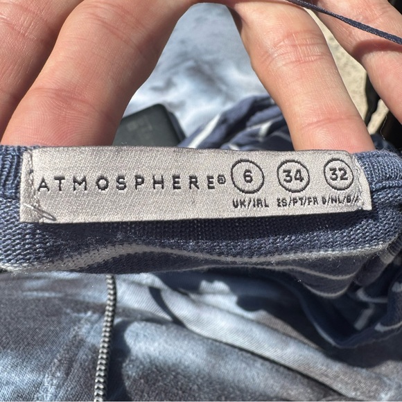 Atmosphere blue and white striped long sleeve top / S / Excellent condition - Picture 10 of 12